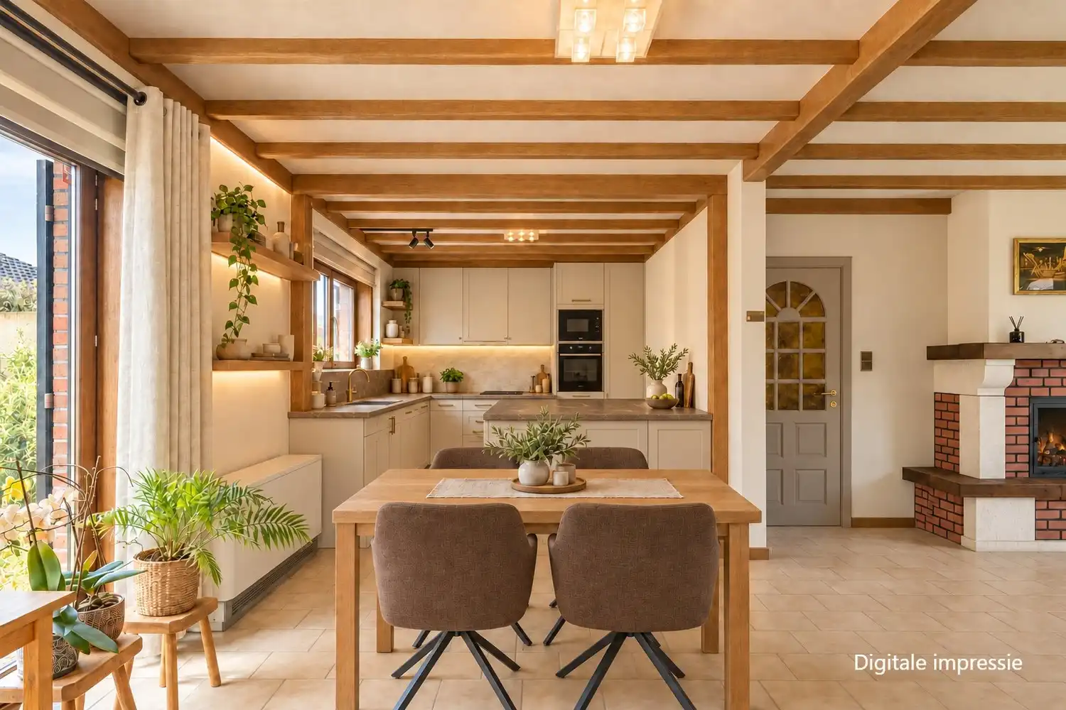 Ruime gezinswoning met 5 slaapkamers en 2 badkamers op een rustige, groene locatie te Rotselaar foto 9