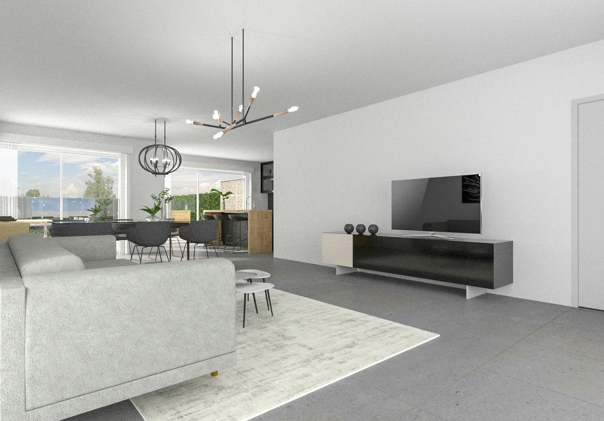 Halfopen nieuwbouwwoningen in centrum Kaprijke foto 2