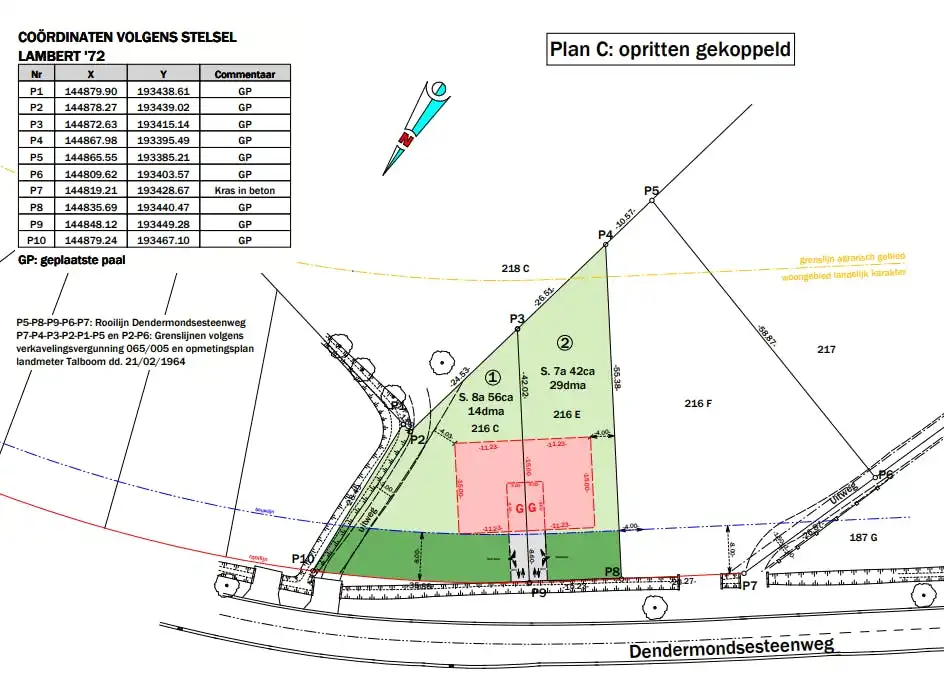 Bouwgrond (742m²) te koop in Liezele foto 2