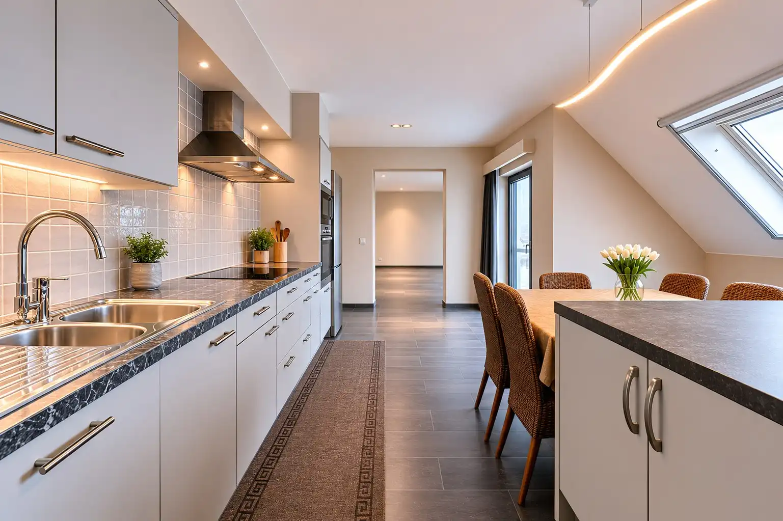 Appartement met 3 of 4 slaapkamers nabij het centrum. foto 6