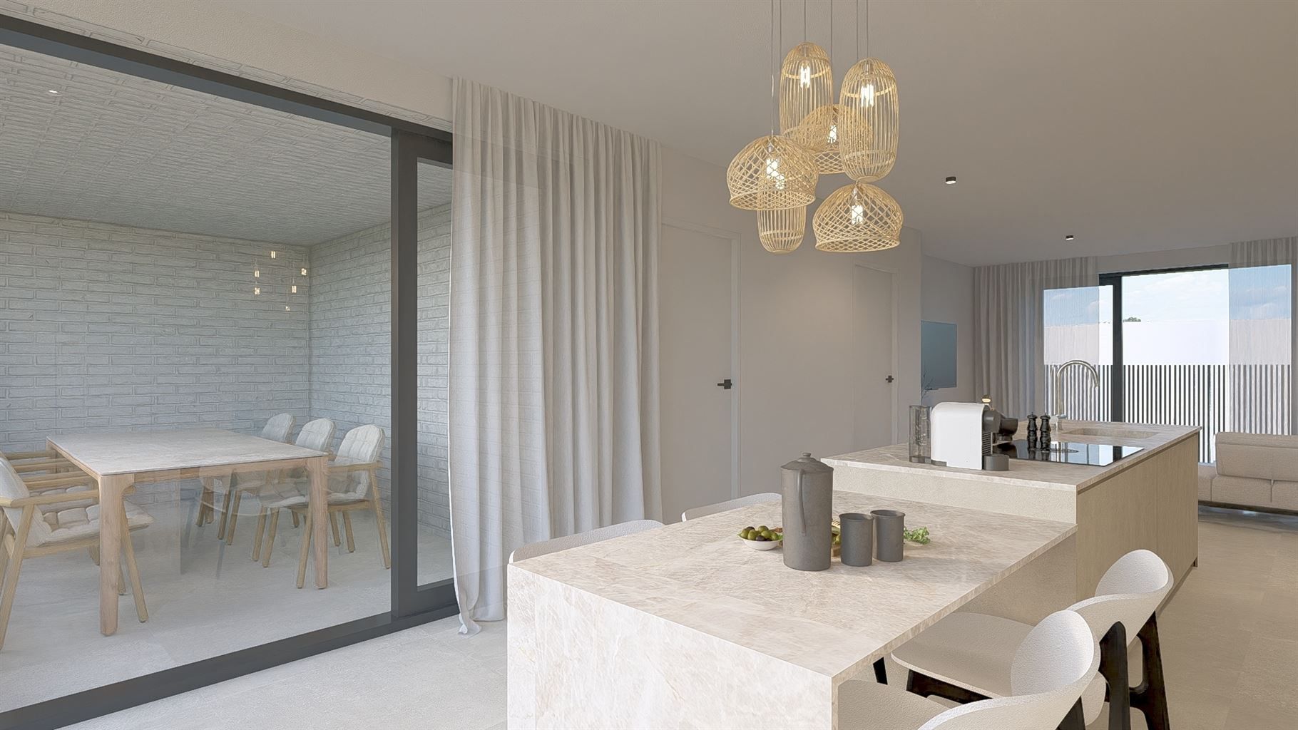 Uitzonderlijk ruim duplex appartement, voorzien van 2 (+1) slaapkamers gelegen op de tweede en derde verdieping met 3 terrassen en ondergrondse parkeerplaats in hartje Maaseik.  foto 2