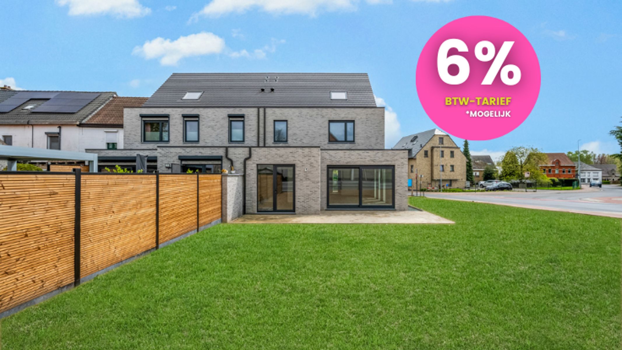 Energiezuinige woningen met zonnig terras en grote tuin ! foto {{pictureIndex}}