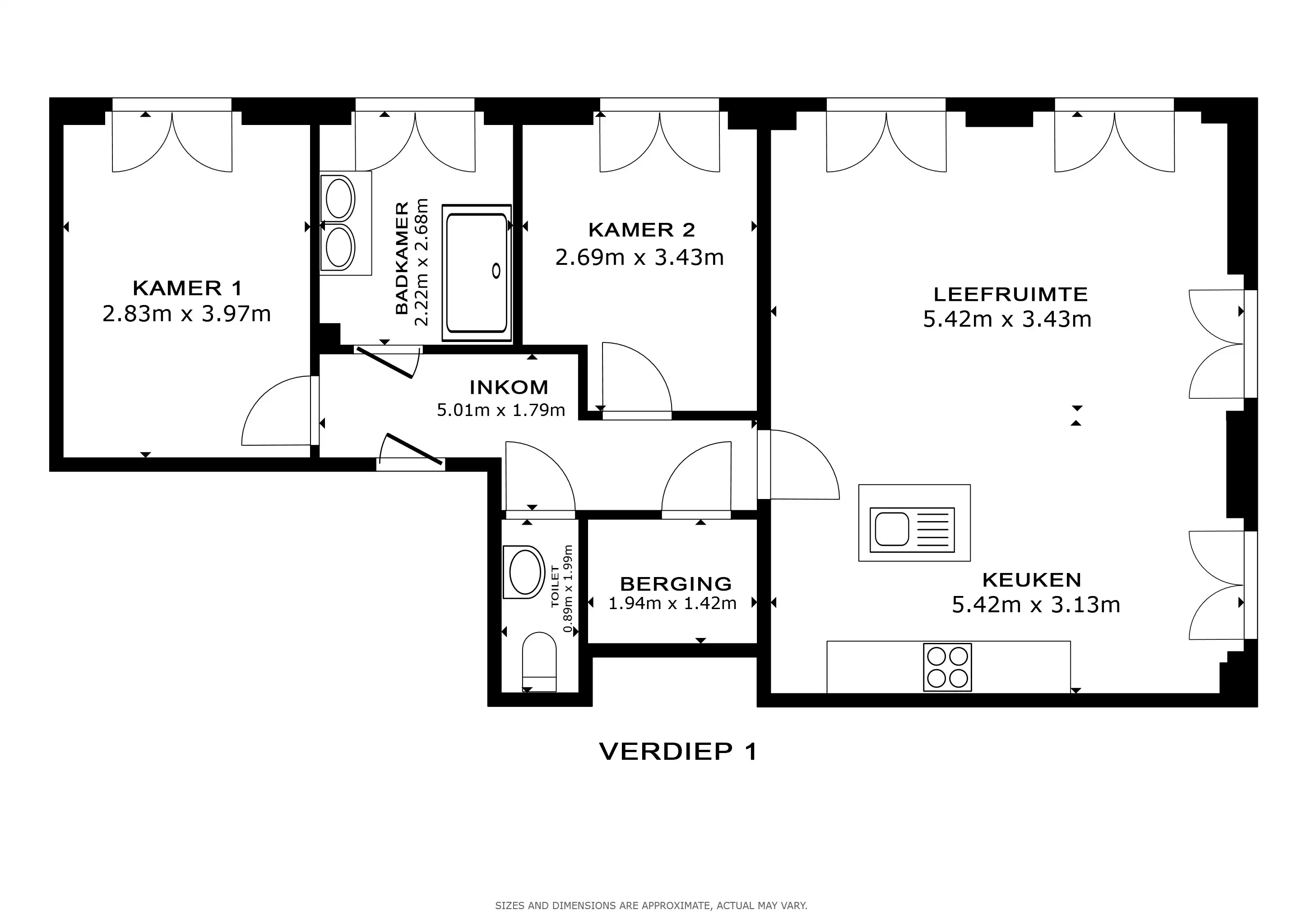 Modern appartement met 2 slpks in hartje Wetteren! foto 14