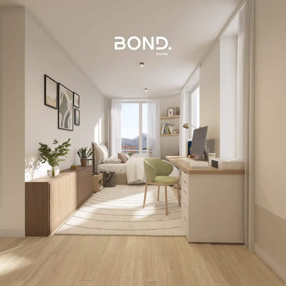 Studentenkamer met privatief sanitair foto 3