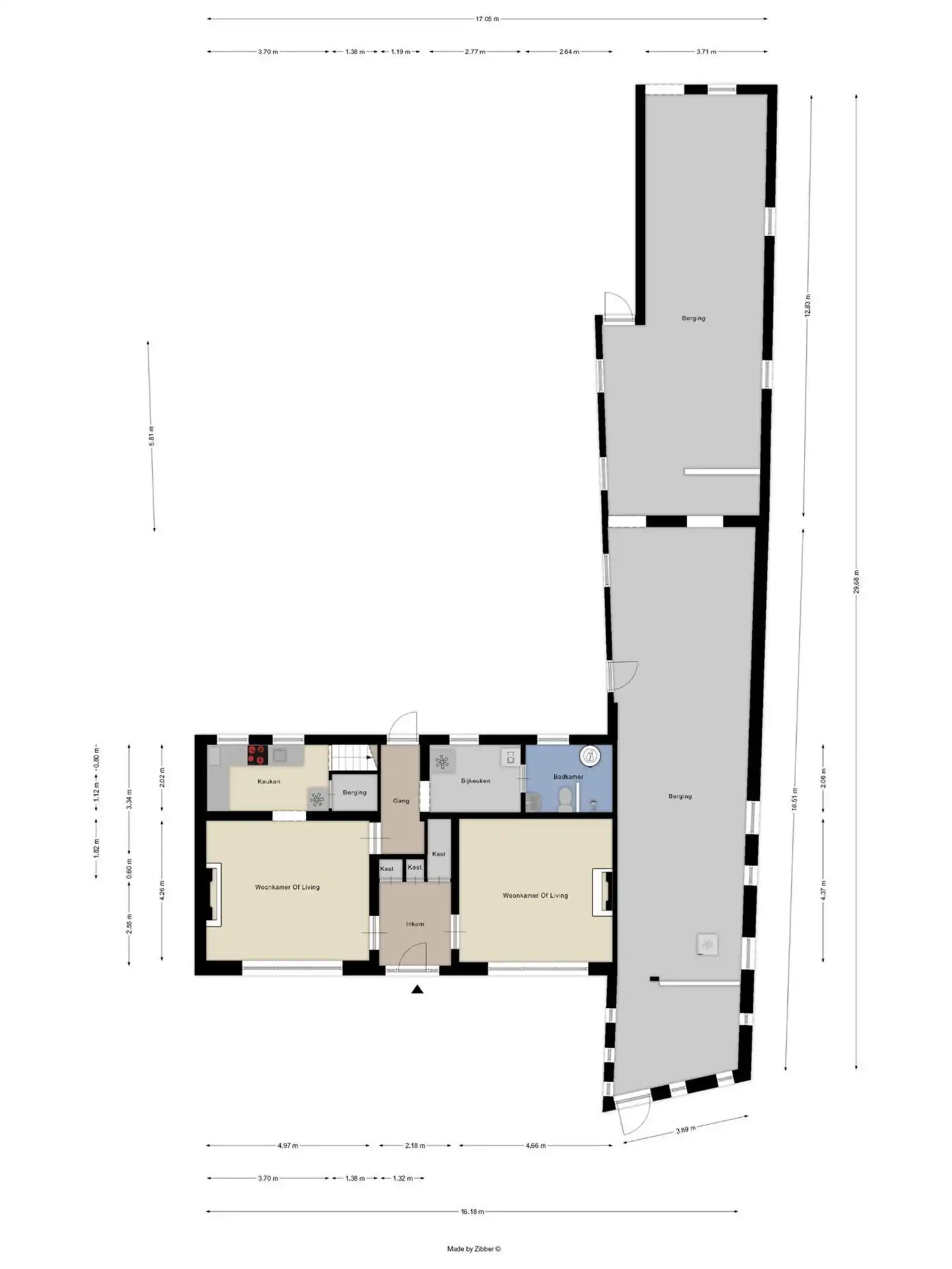 Hoeve met schuur en groot weiland  foto 6