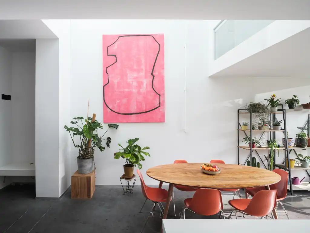 Architecturale burgerwoning naar de hand van Enplus architecten met stadstuin en polyvalente achterbouw op een boogscheut van het stadscentrum. foto 4