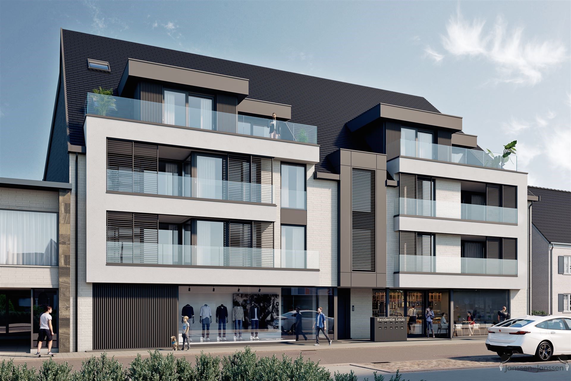 Ondergrondse garage staanplaats in residentie Louis in de winkelstraat van Tremelo. foto {{pictureIndex}}