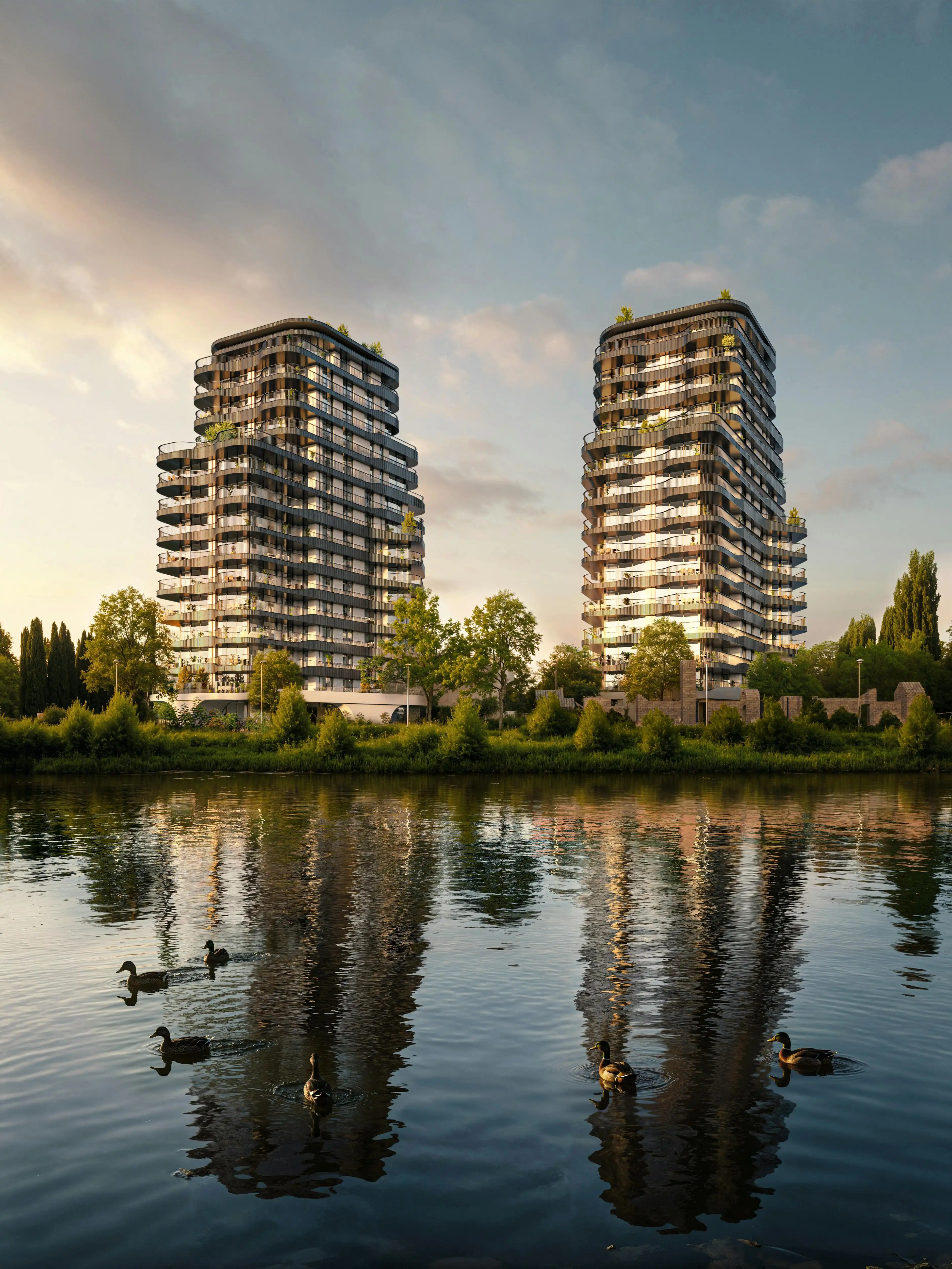 Exclusief penthouse aan de Leie met panoramisch terras (110m²) foto 12