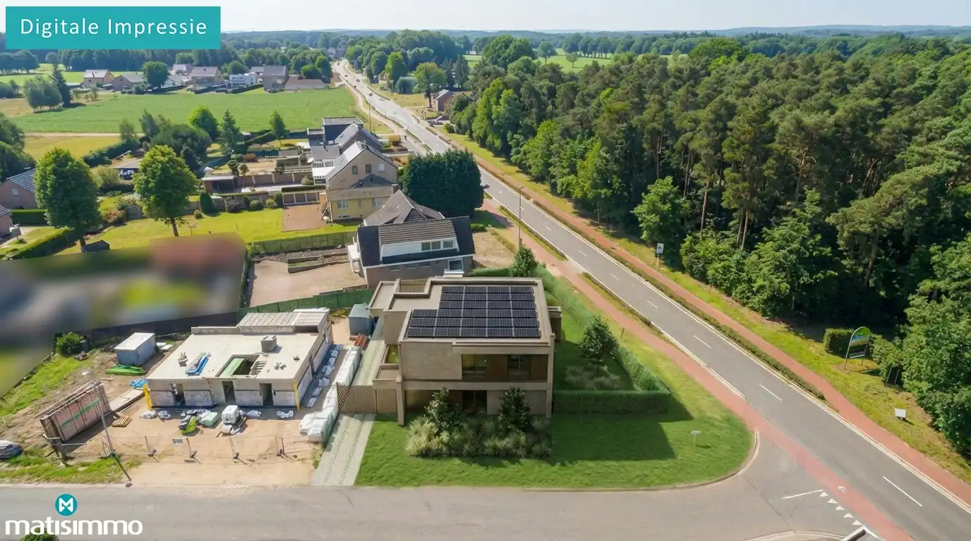 BOUWGROND OP HOEKPERCEEL VOOR OPEN BEBOUWING IN NIEL-BIJ-AS foto 3