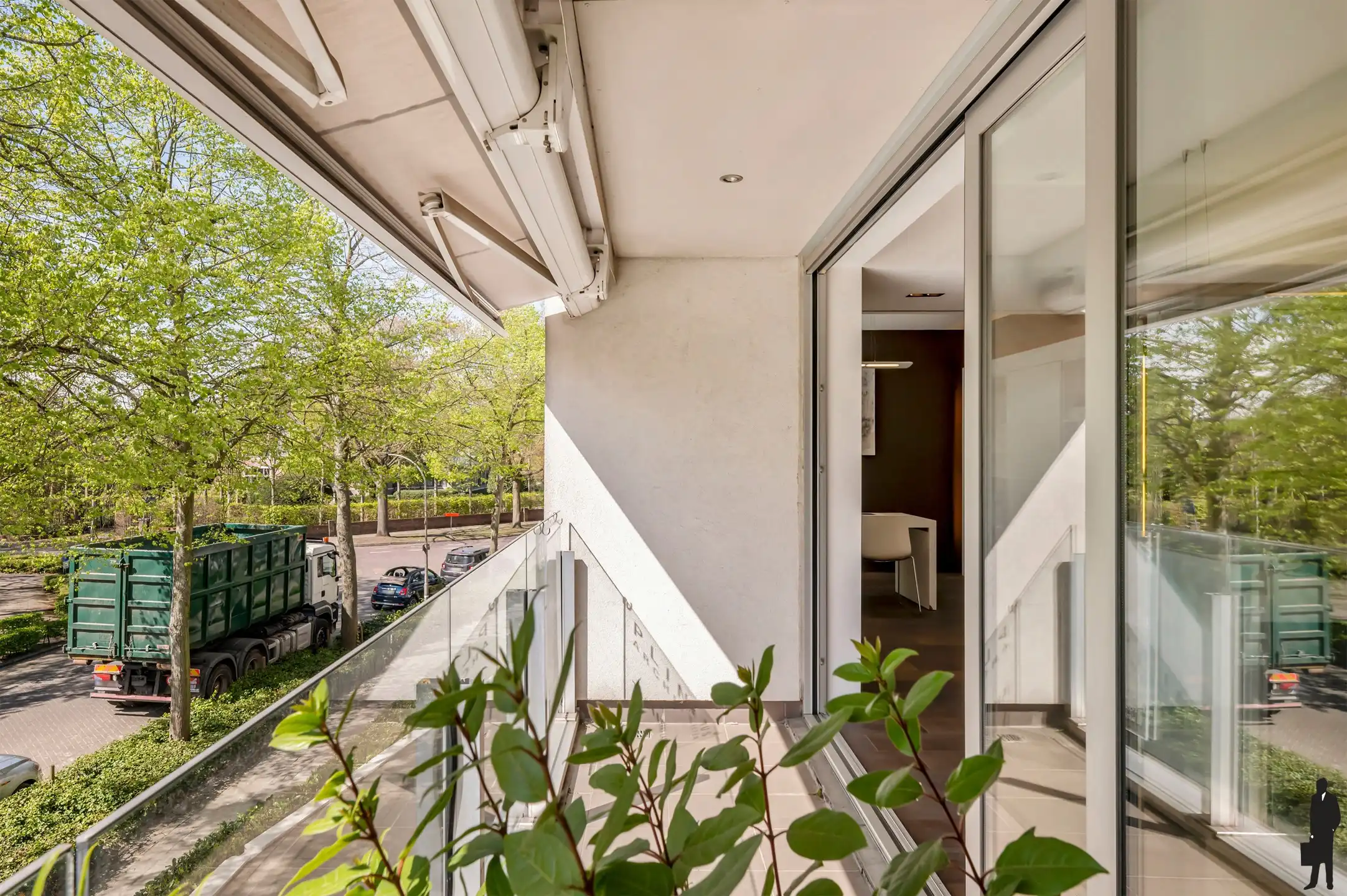 Luxueus kantoor (appartement), Patio Donk met terras en P foto 7