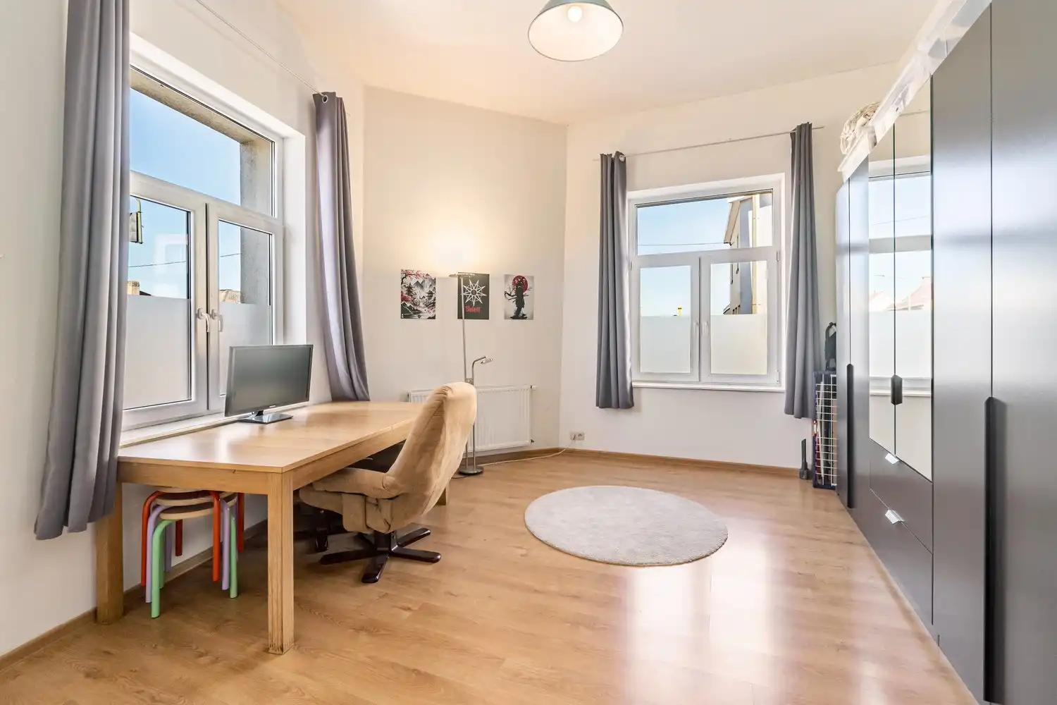 Charmant gelijkvloers appartement met 2 ruime slaapkamers en ruime koer foto 9