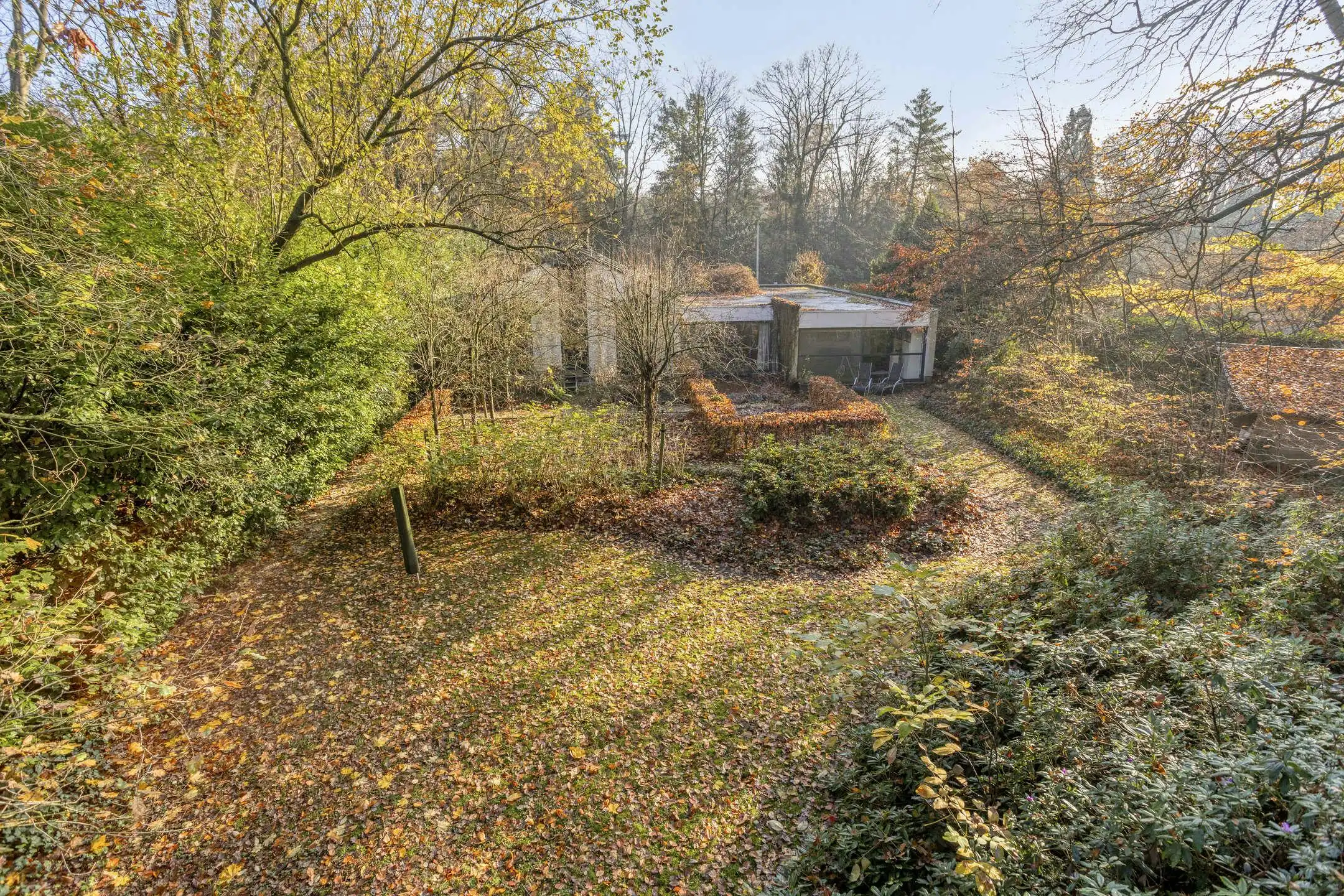 Hoofdfoto van de publicatie: Te renoveren architectuurwoning op 2.303m² in Schilde