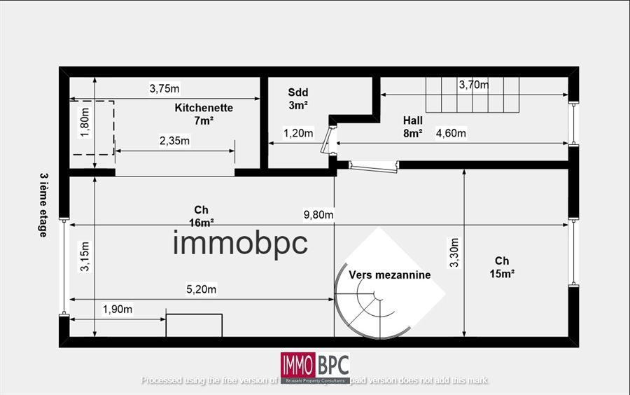 Opbrengsteig. met com. gelijkvl en 2 app en mog. 3de verdiep studio   foto 35