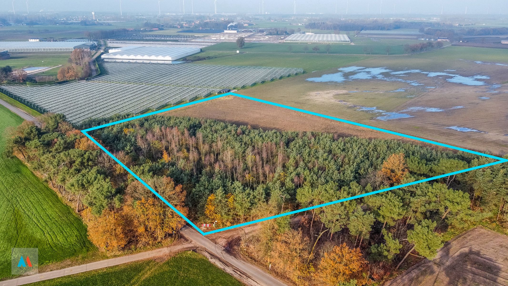 Gemengd perceel Landbouw- en bosgrond foto {{pictureIndex}}
