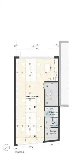 Roeselare-stadsrand : Trendy kantoorruimte van100-125m² in een recent gebouw met mogelijkheid tot huren van autostaanplaatsen. foto 2