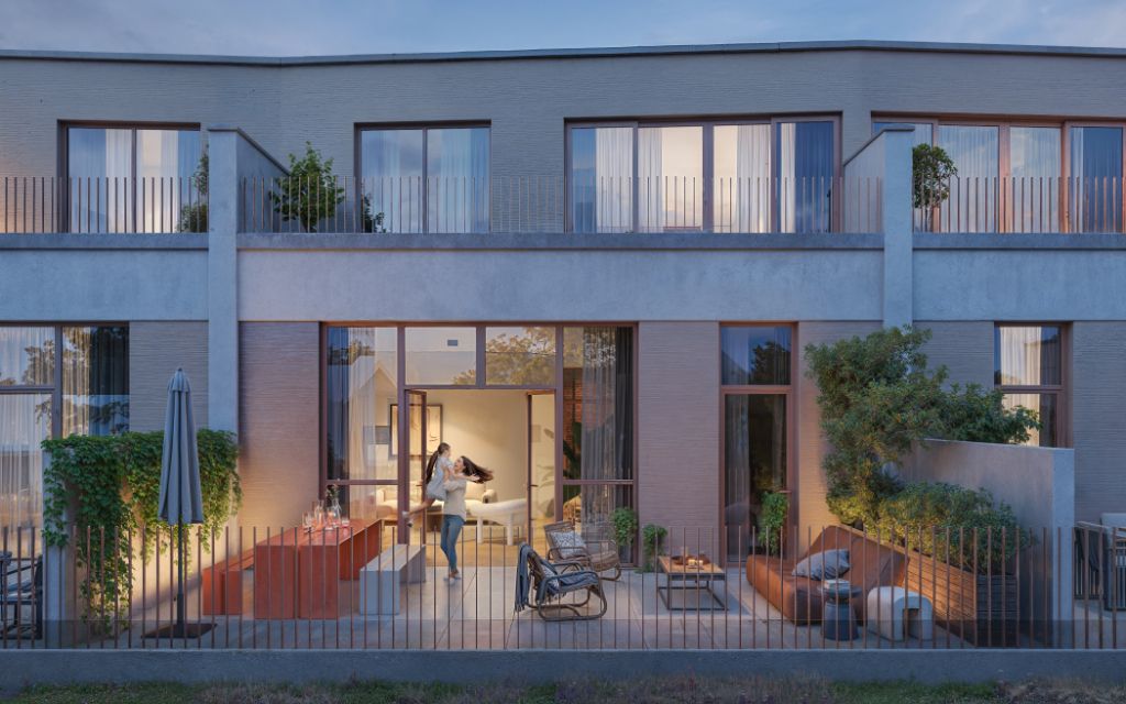 VERLAAGDE BTW-REGEL VAN 6% TEM. JUNI - Parkwoning met privatieve tuin in een reconversieproject van een voormalige textielfabriek met aangename terrassen en gemeenschappelijke tuin. foto 5