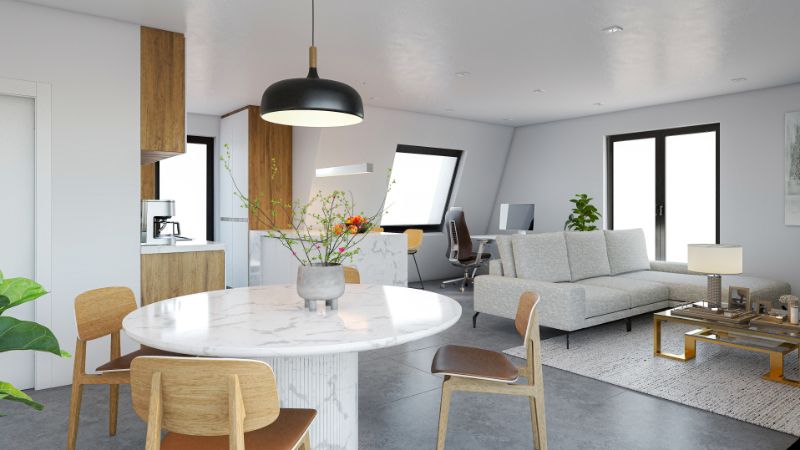 Penthouse nieuwbouw 141m² met terras 8m² op het westen foto 6