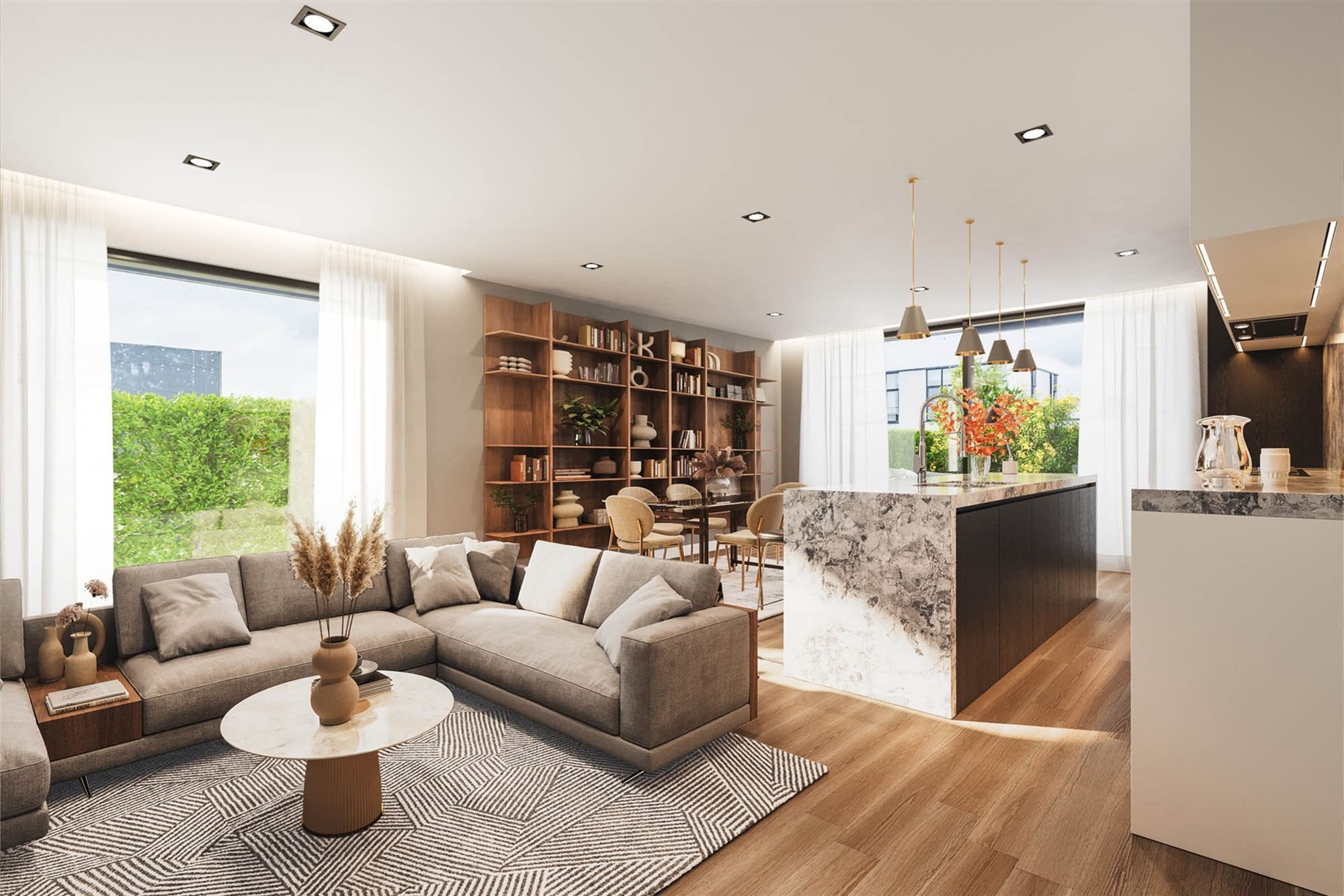 MODERNE CASCO+ AFGEWERKTE NIEUWBOUWWONING (BEN) OP EEN ZEER CENTRALE DOCH UITERST RUSTIGE LIGGING TE PEER foto 5