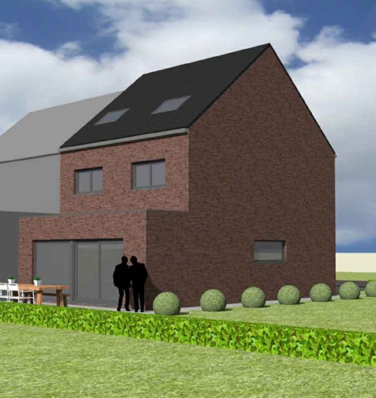 Nieuw te bouwen halfopen woning te Deerlijk. foto 2