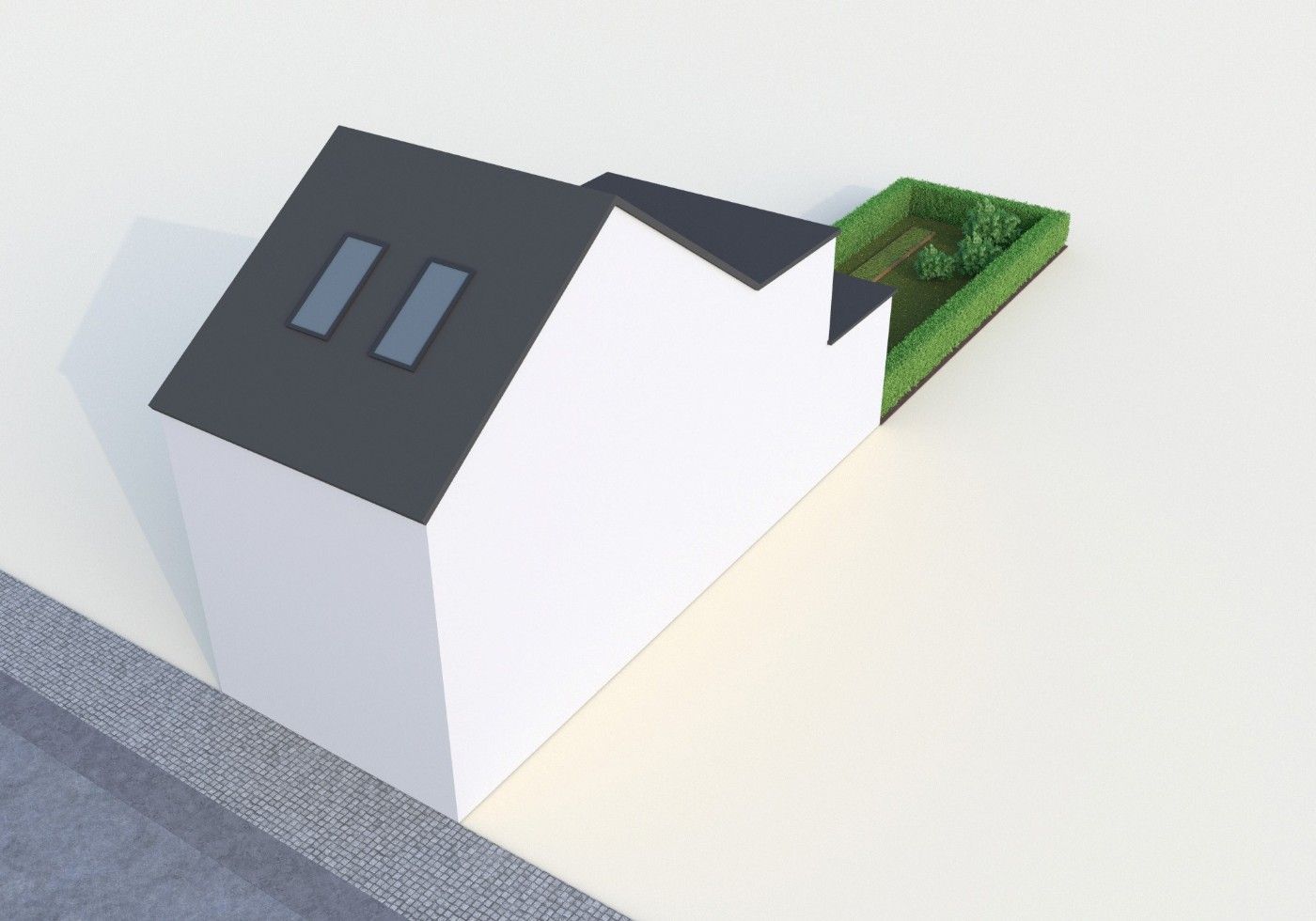 Rustig gelegen bouwgrond voor een gesloten bebouwing op 157m² foto {{pictureIndex}}