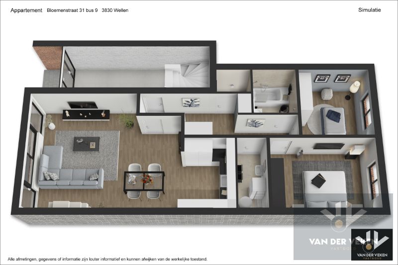 Volledig gerenoveerd 2-SLPKappartement foto 5