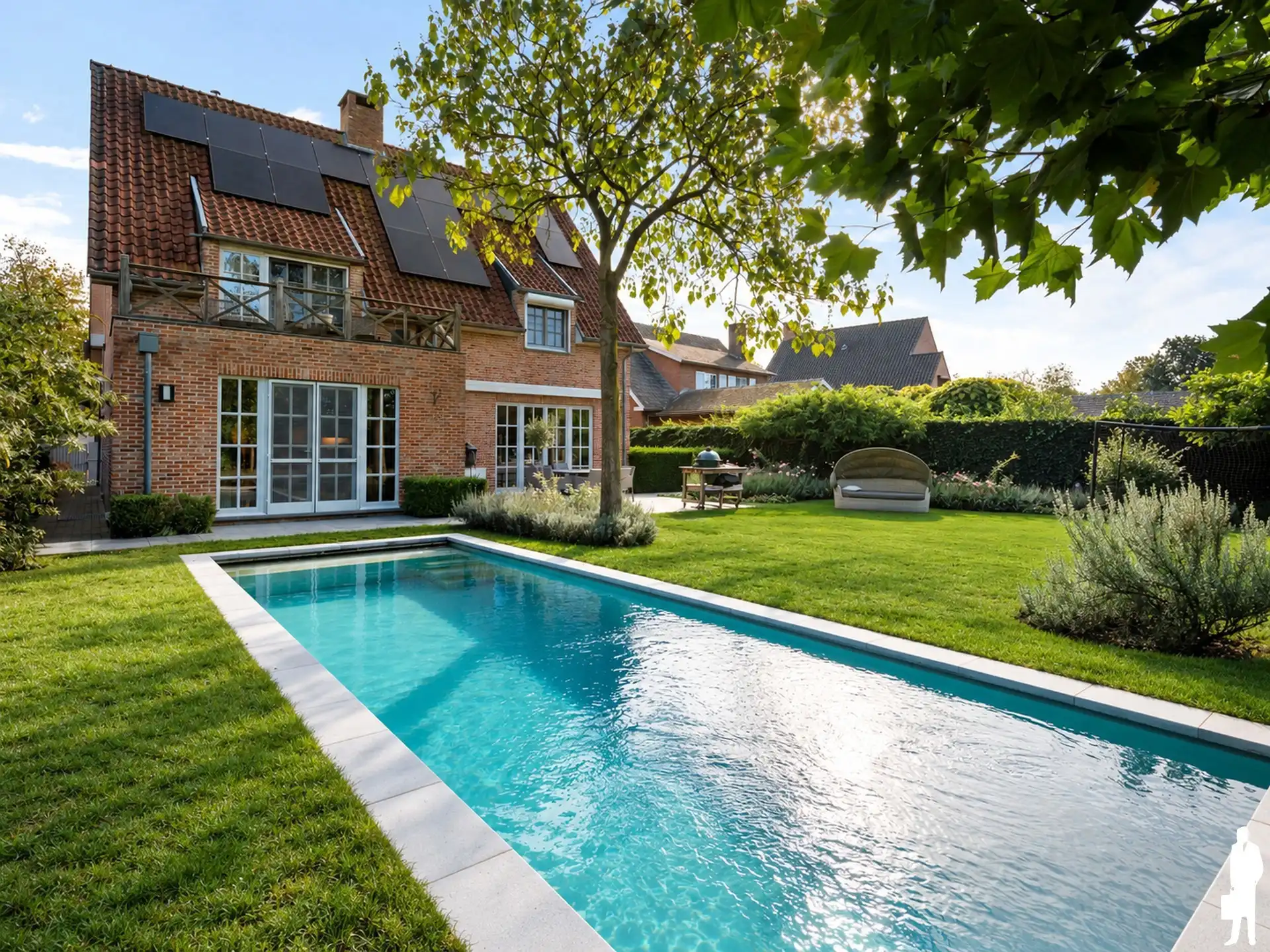Exclusief karaktervolle villa met 4 slaapkamers, praktijkruimte, zwembad en aangelegde tuin nabij het centrum van Essen foto 3