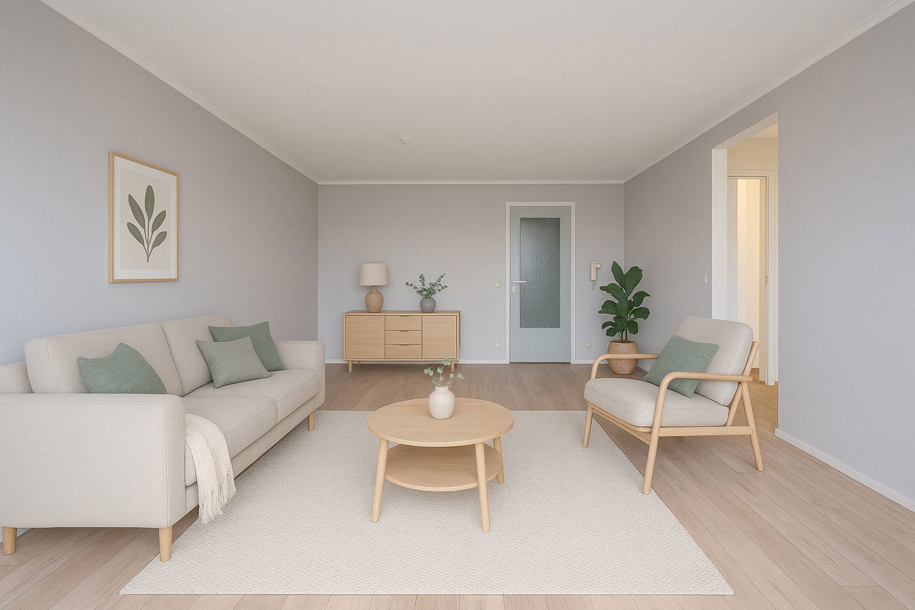 Leuk appartement met 2 slaapkamers en garage foto 2