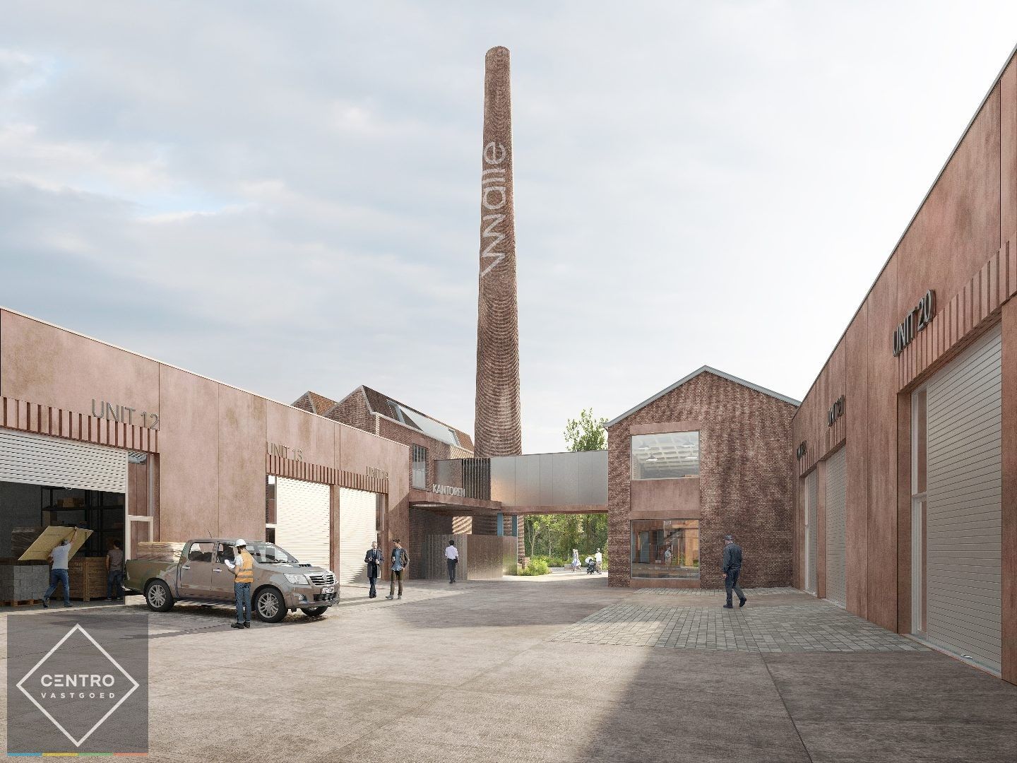 Nieuwbouw KMO-Unit van 216m² (met aansluiting op WARMTENET) en veel natuurlijke lichtinval op TOP-locatie te Kortrijk. foto 3