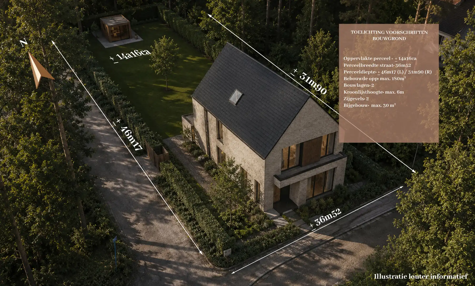 Exclusieve, ruime bouwgrond in het groen foto 3