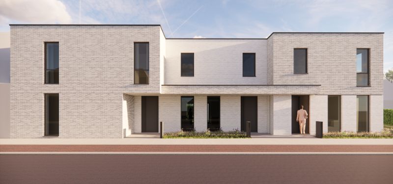 Hooglede: halfopen nieuwbouwwoning met 3 slaapkamers, zuid-gerichte tuin, carport en berging op een perceel van 184,50 m², centrale ligging foto 8