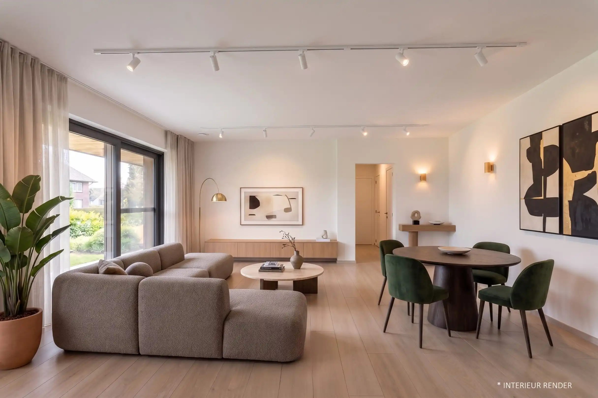 Instapklaar, energiezuinig gelijkvloers appartement (99 m²) met garage en kelders in het pittoreske Bolderberg foto 7