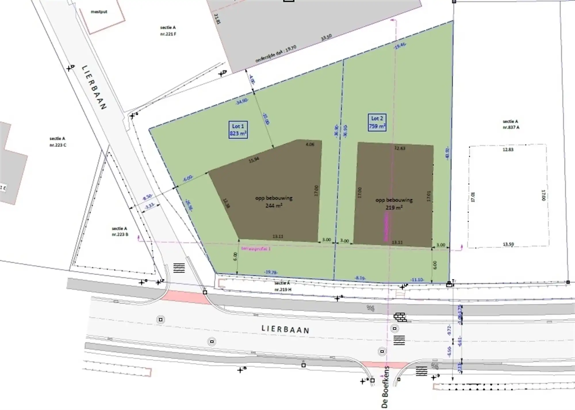 Bouwgrond voor OB met opp. 823 m² te Putte foto 4