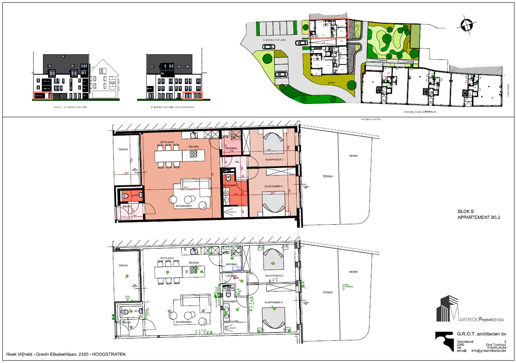 Gelijkvloers nieuwbouw appartement van 102,50m² met 2 slaapkamers en terras. foto 14