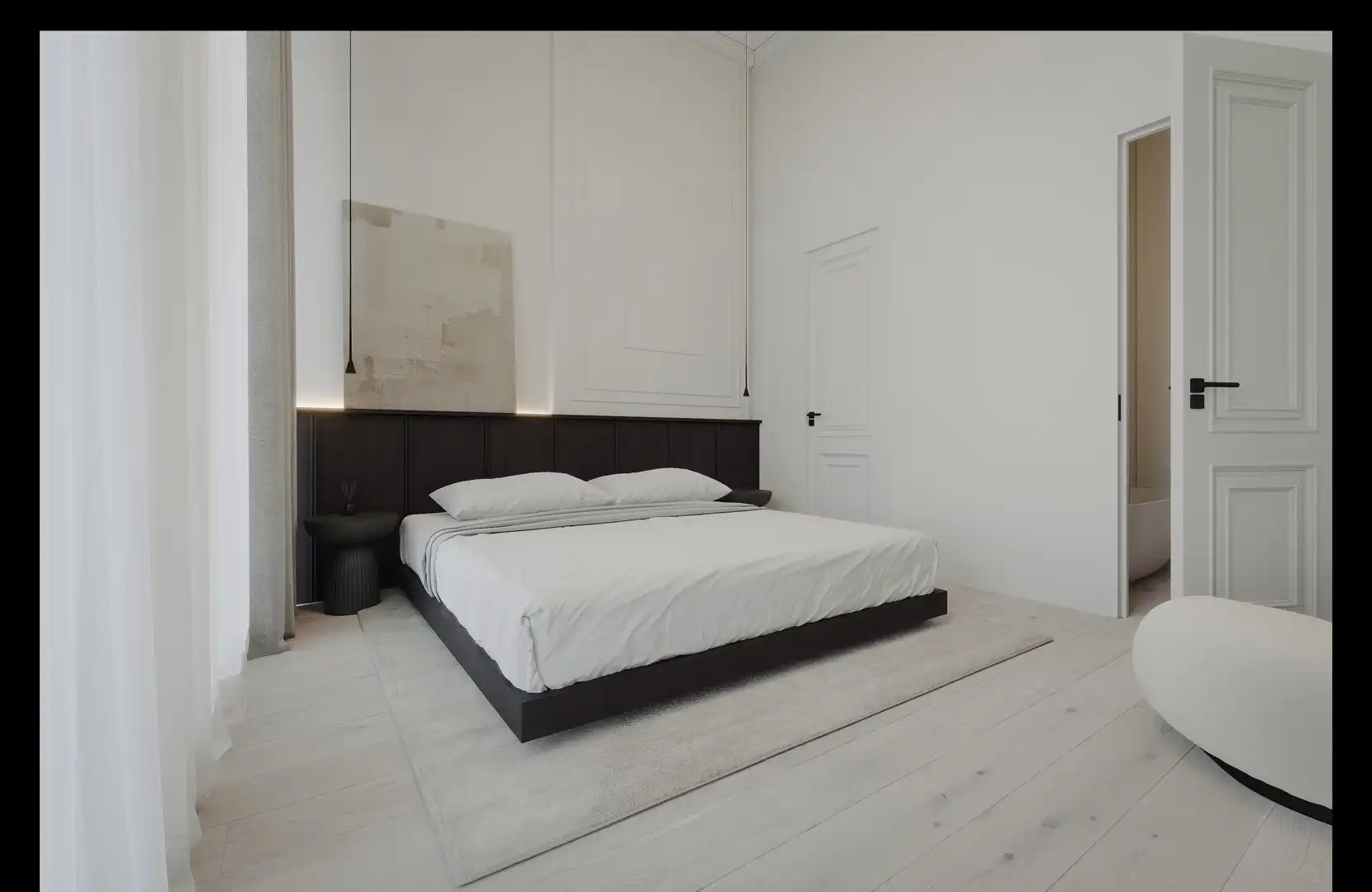 Exclusief  en zeer ruim appartement met groot terras en zicht op binnentuin en de 3 torens in centrum historisch Gent foto 6