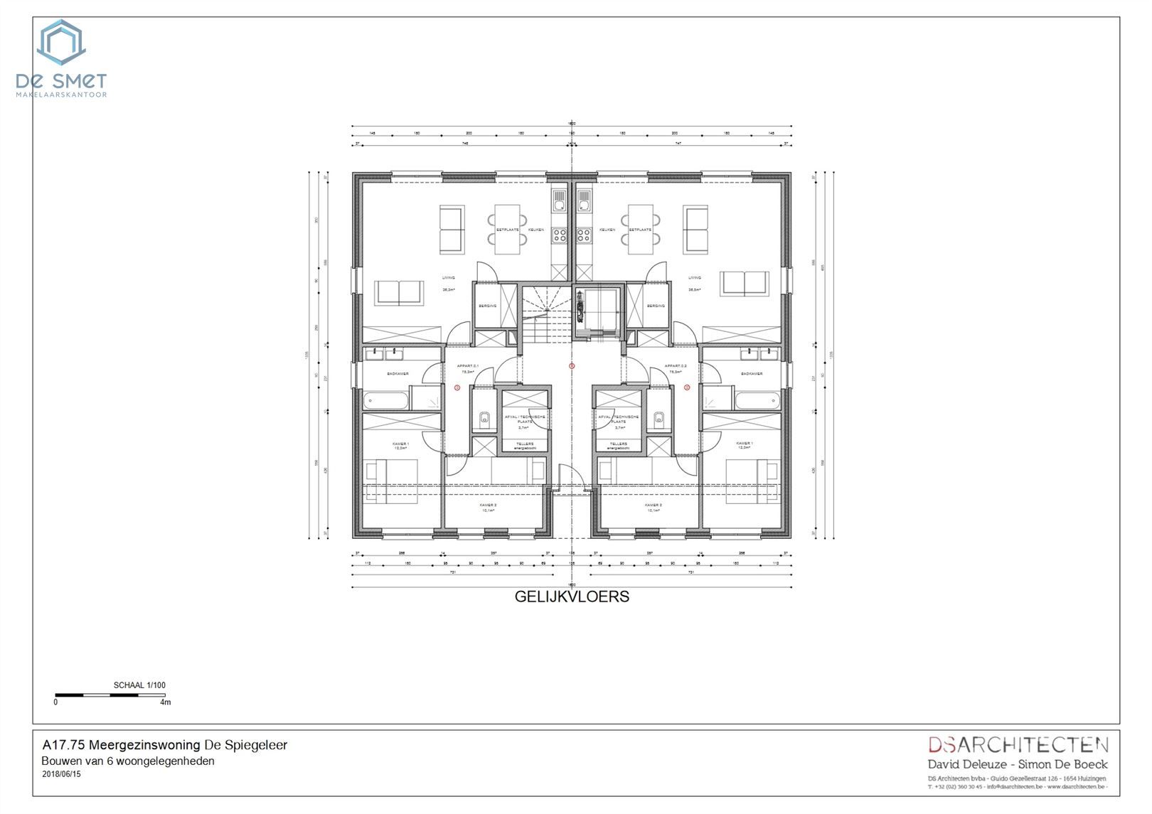 PROJECTGROND VOOR 6 APPARTEMENTEN OF PROJECT GARAGECOMPLEX OF OPEN BEBOUWING foto 7