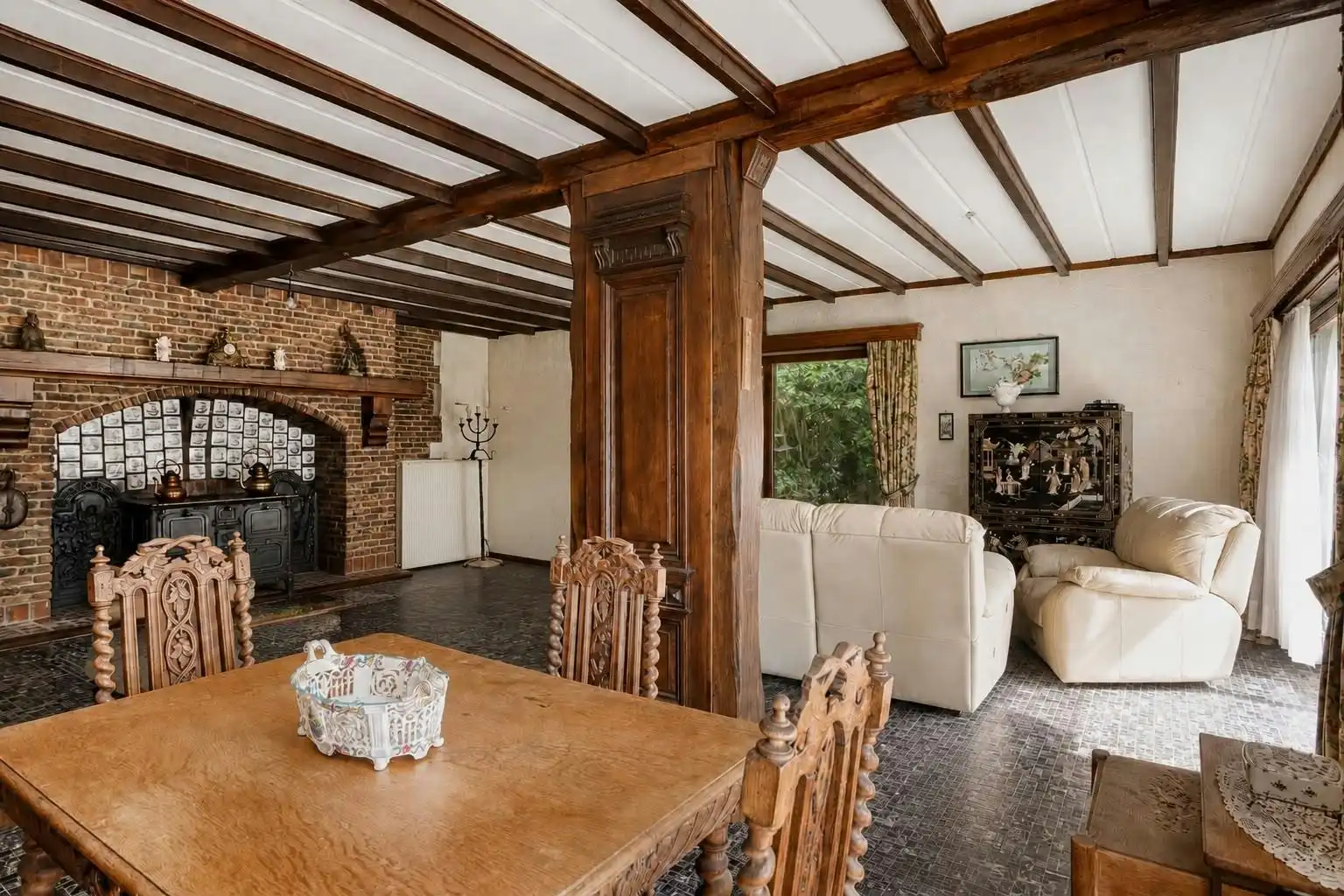 Deels te renoveren villa of tweewoonst met parktuin in Boom foto 9