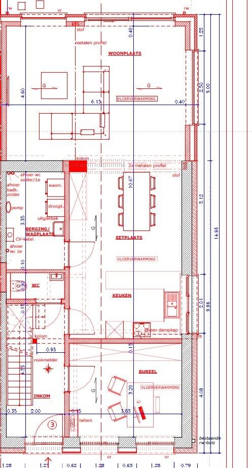 Vernieuwbouw met garage en tuin met open landelijk zicht.  foto 15