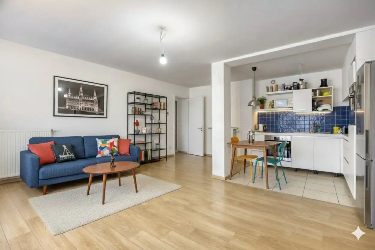 Ruim appartement met twee slaapkamers in centrum Brussel foto 2