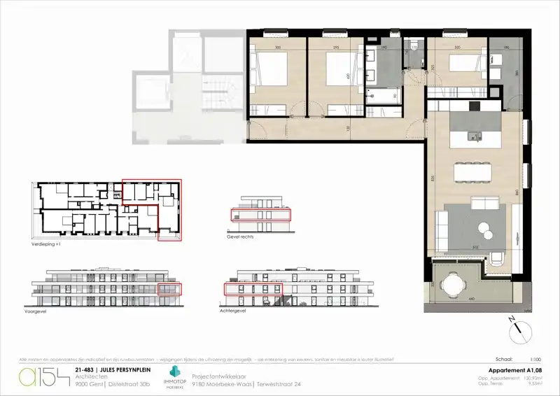 MOGELIJKHEID AANKOOP NIEUWBOUW à 6% BTW - LUXUEUS APPARTEMENT TE KOOP OP TOPLOCATIE IN LOCHRISTI (WACHTEBEKE) - PRIJS INCLUSIEF ONDERGRONDSE PARKEERPLAATS EN KELDERBERGING foto 18