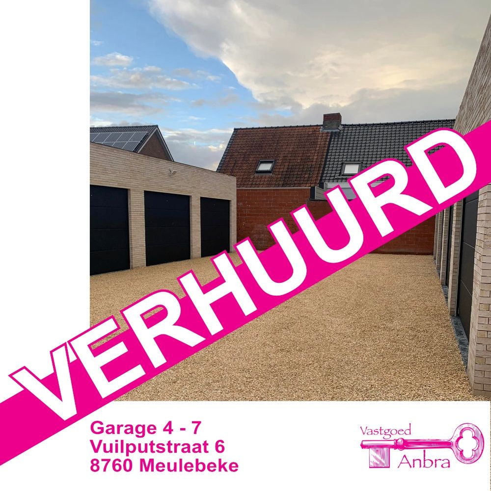 Garage te huur Vuilputstraat 6 - 8760 Meulebeke