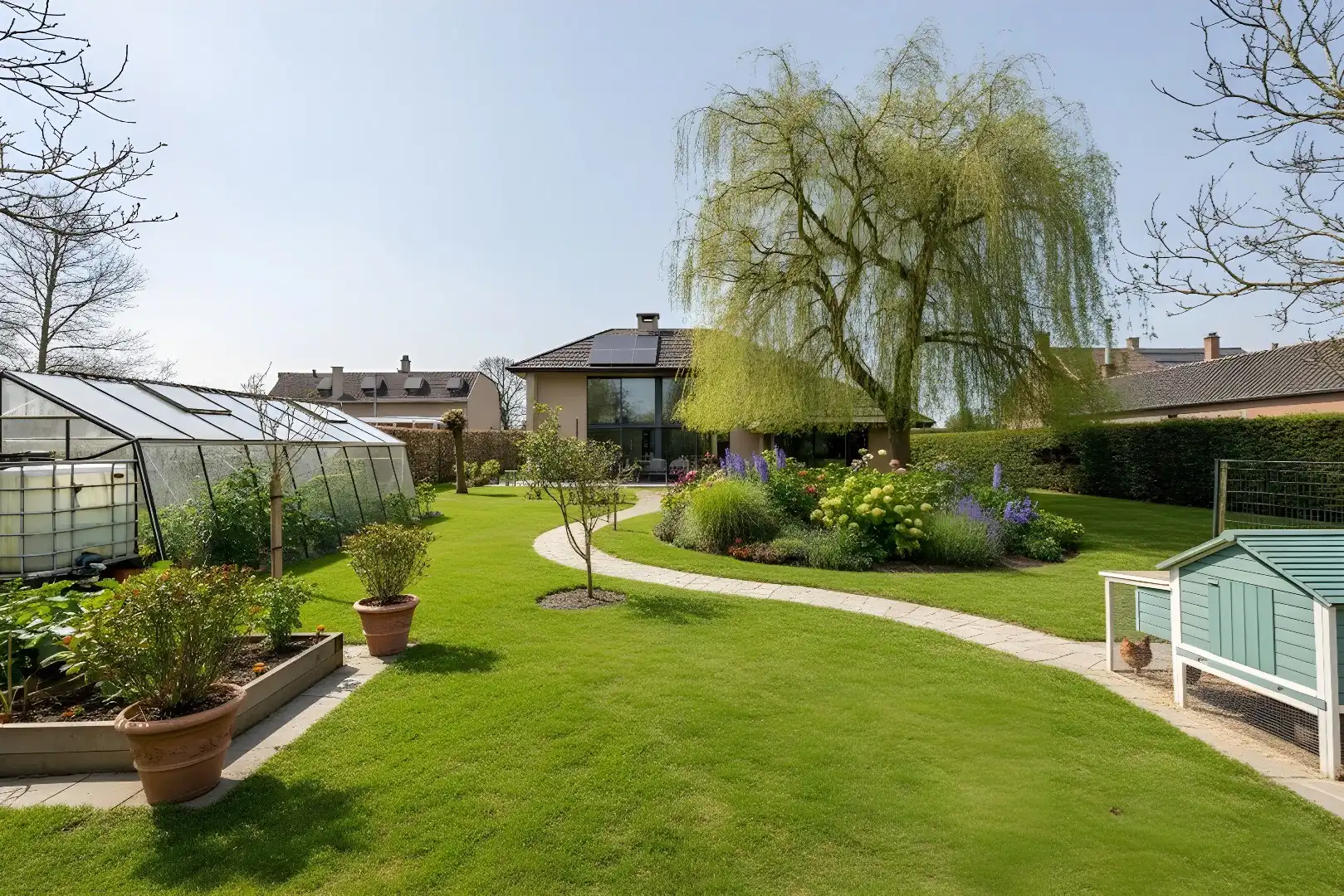 VERRASSEND RUIME VILLA MET PRACHTIG AGRARISCH ZICHT OP 1.507 m² !!!!  foto {{pictureIndex}}