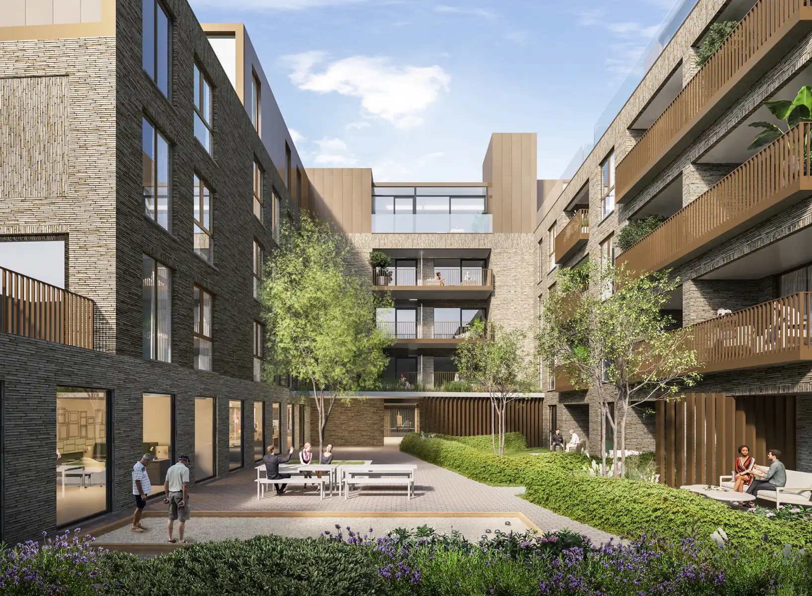 Stijlvolle appartementen vlakbij de Leieboorden. foto {{pictureIndex}}