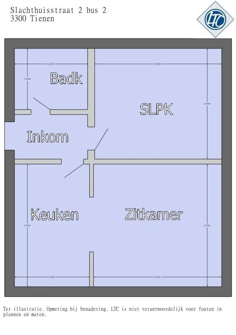 Goed gelegen, opgefrist appartement met 1 slpk en 2 kelders foto 9