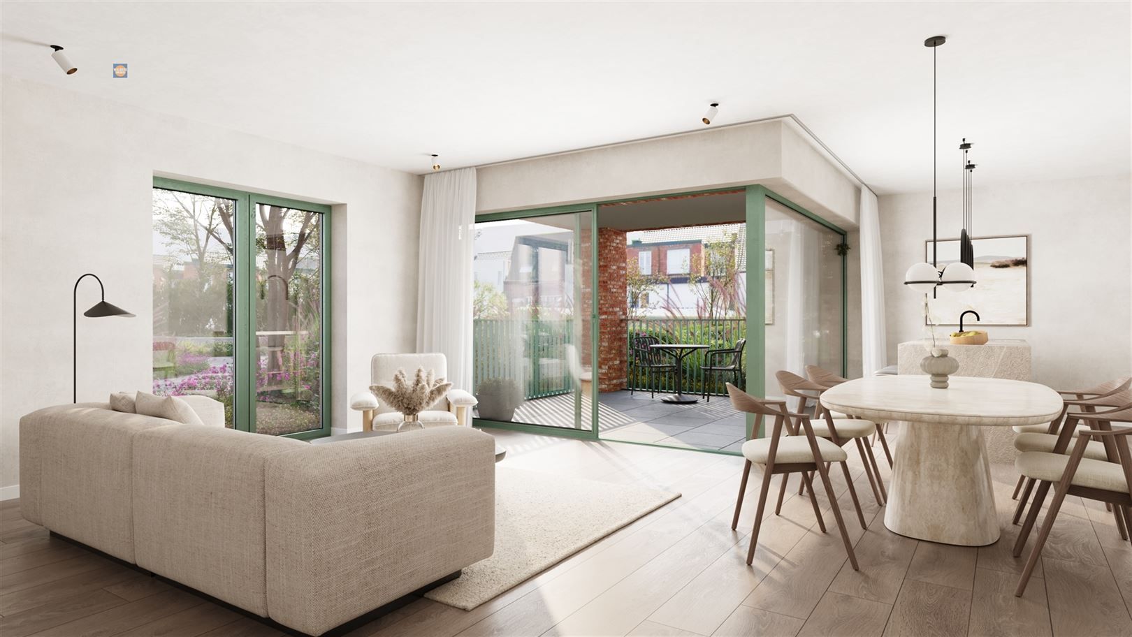 Gelijkvloers appartement met twee slaapkamers en aangename buitenruimte foto 7