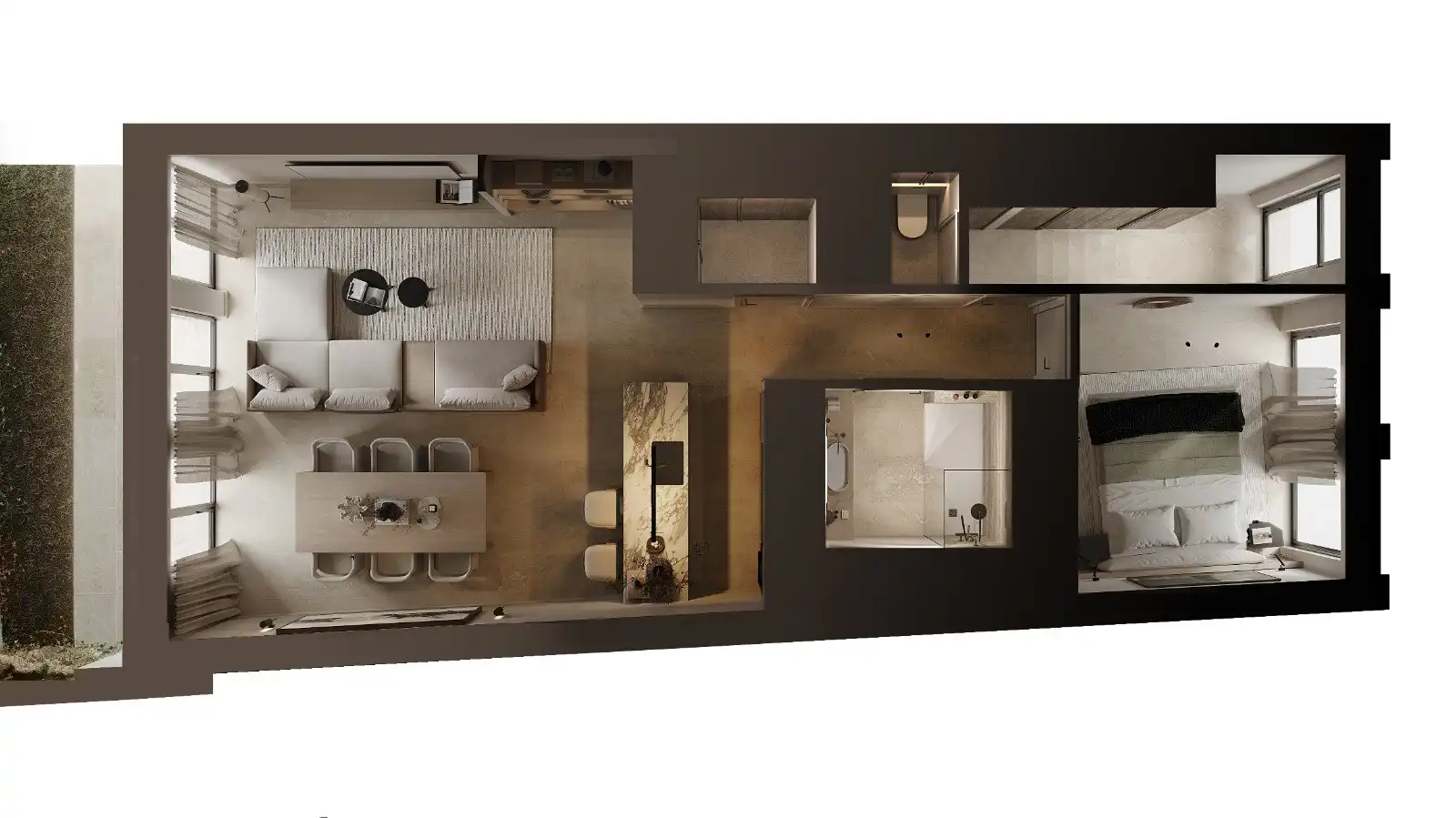 GELIJKVLOER NIEUWBOUWAPPARTEMENT+ TUIN foto 2