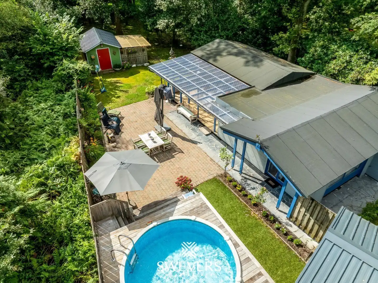 Hoofdfoto van de publicatie: Idyllische vakantiewoning op groen perceel van 19a99ca in het gegeerde Bolderberg