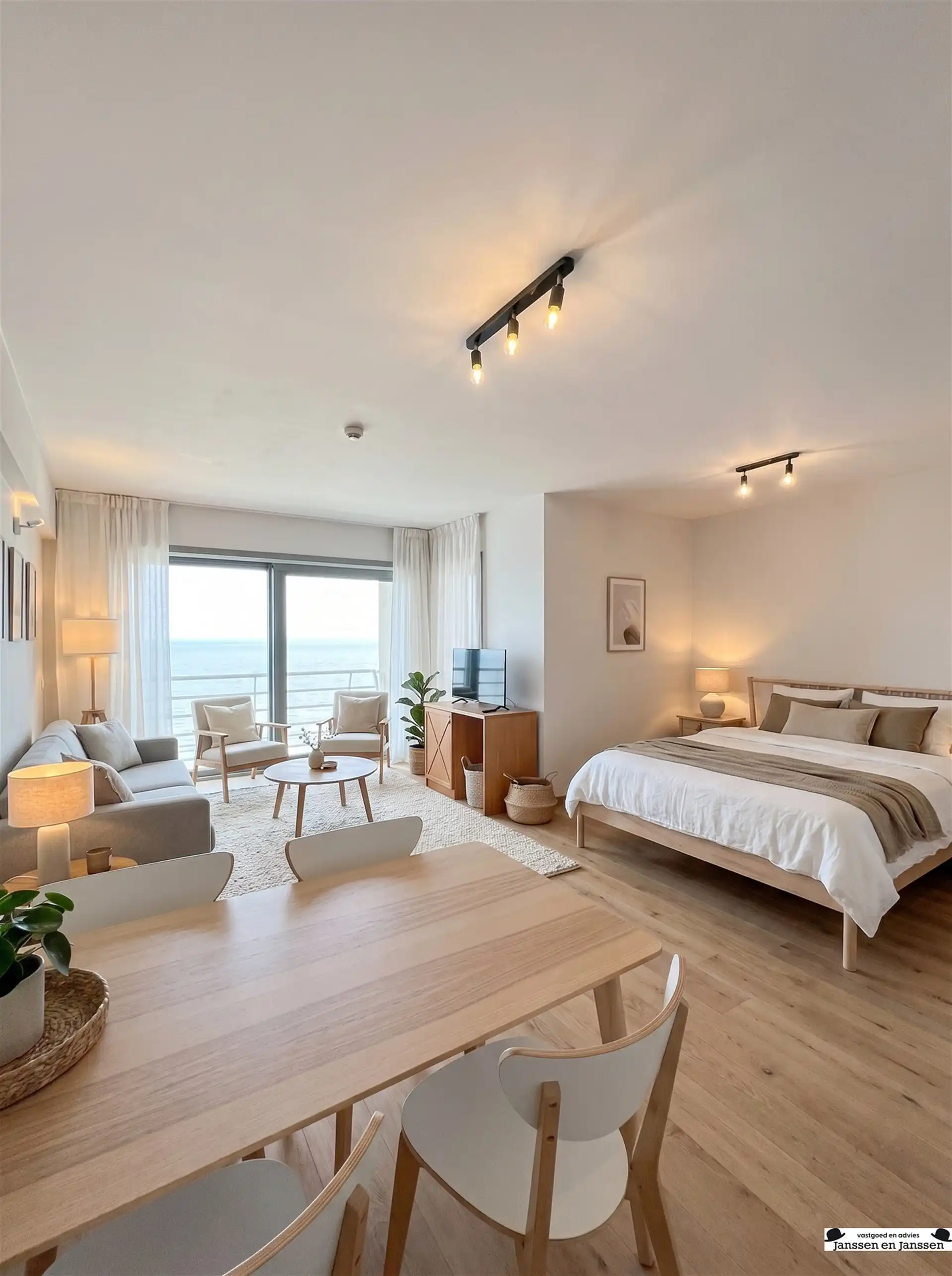 Appartement met frontaal zeezicht op de dijk in Blankenberge foto 4