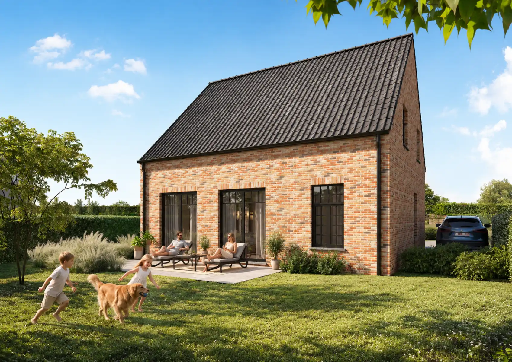 Landelijke nieuwbouwwoning in Staden foto 2