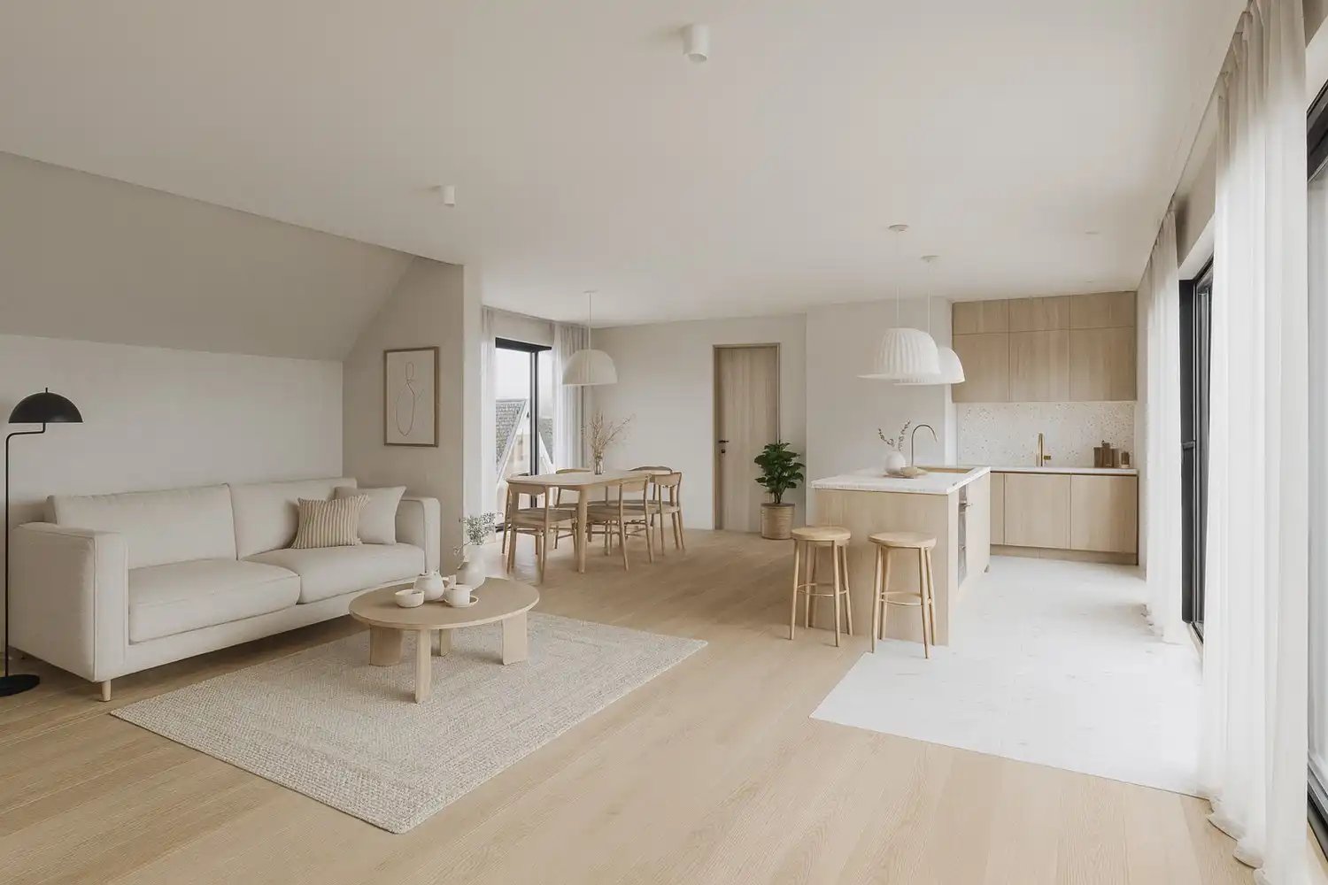 Ruim en licht penthouse met 2 SLK en een terras van +- 46,5m² foto 2