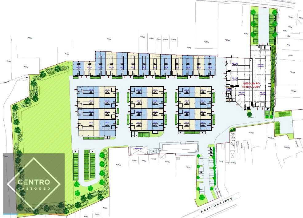 Kwalitatief en goed geïsoleerd NB MAGAZIJN (265m2), voorzien van elektrische sectionaalpoort, deur, raam (voor kantoor) en 2 private parkeerplaatsen op industriezone te Waregem. foto 14